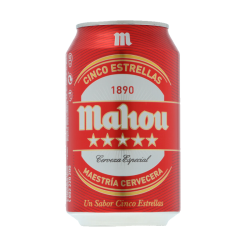 CERVEZA MAHOU 5 ESTRELLAS 33CL