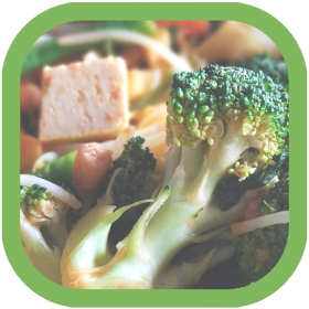 Stir fry and vegetables